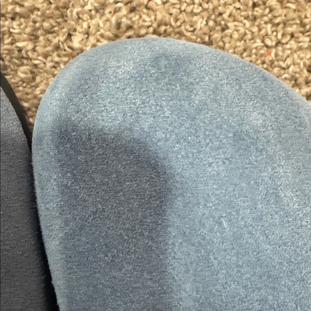 Birkenstock look-a-like - Evelyhood Blue Suede Clog Slides – Size 36 (US 5.5) - Picture 7 of 7